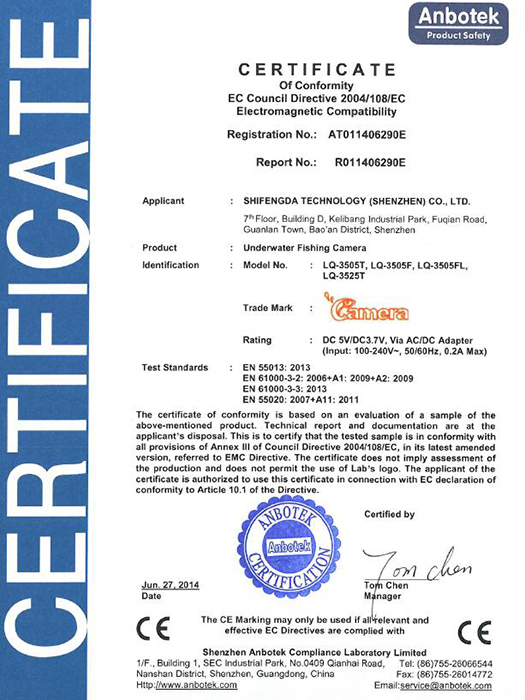 LQ-3505T series CE certificate